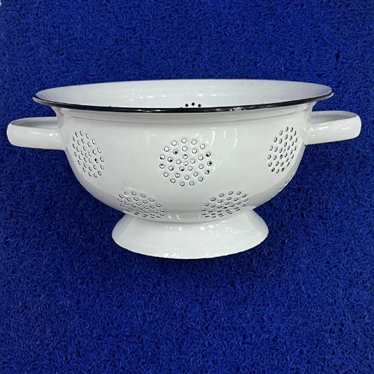 Wakul Nasi Putih / Tempat Nasi Enamel Putih Polos / Wakul Jadul Vintage TANPA TUTUP