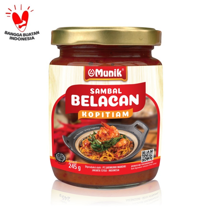 

Sambal Belacan Kopitiam Munik 245 Gr