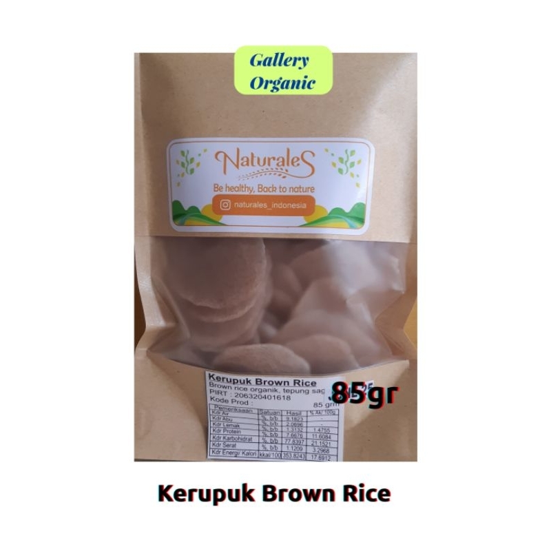 

Kerupuk Beras Coklat / Brown Rice Gluten Free Naturales