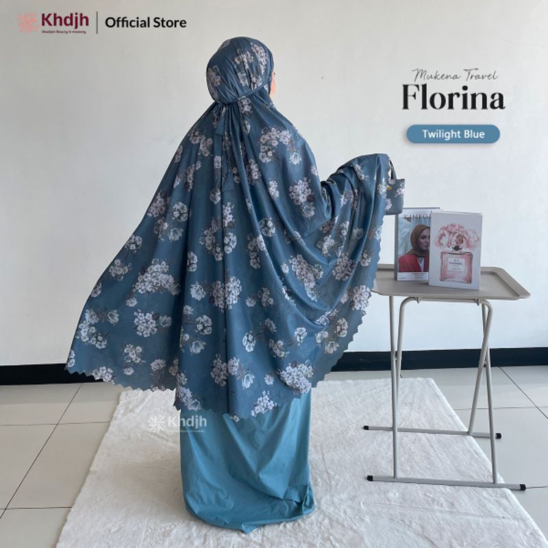 mukena dewasa travelling mini pouch 2in1 premium rubina parasut