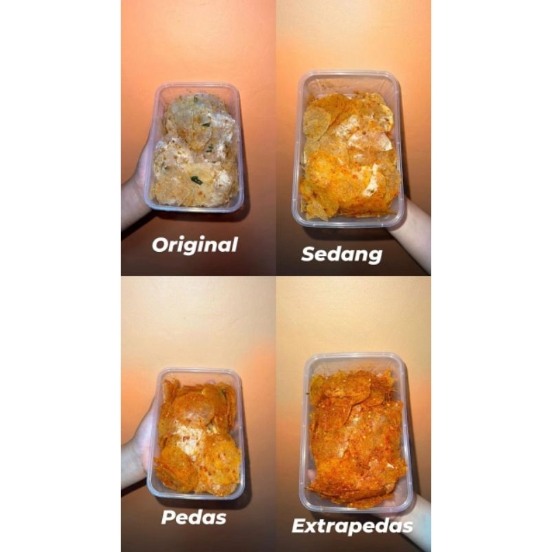 

keripik kaca kripca cemilan pedas khas bandung kemasan 100gr