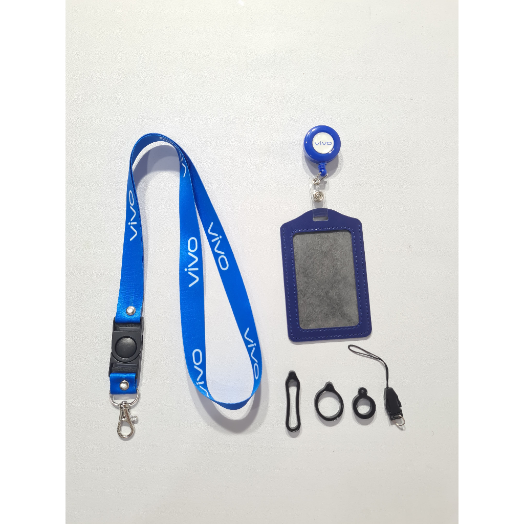 

BISA SATUAN Lanyard Vivo / vivo cetak 2 sisi ukuran 2cm Lanyard Custom Satuan Murah NSR