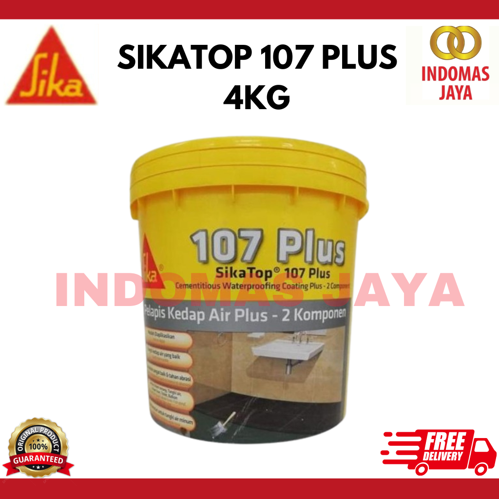 SIKA TOP 107 PLUS - WATERPROOFING - ANTI BOCOR 4KG - SEMEN PELAPIS SIKA