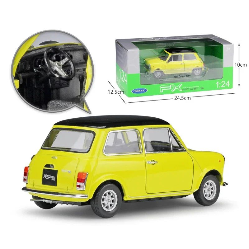 Welly Mini Cooper 1300 Miniatur Mainan Mobil Mobilan Bean Jagat Diecast Jagat_Diecast