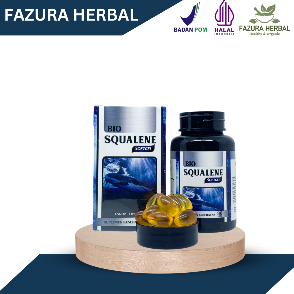 MINYAK IKAN OMEGA 3 6 9 BIO SQUALENE SOFTGEL MINYAK HATI IKAN HIU