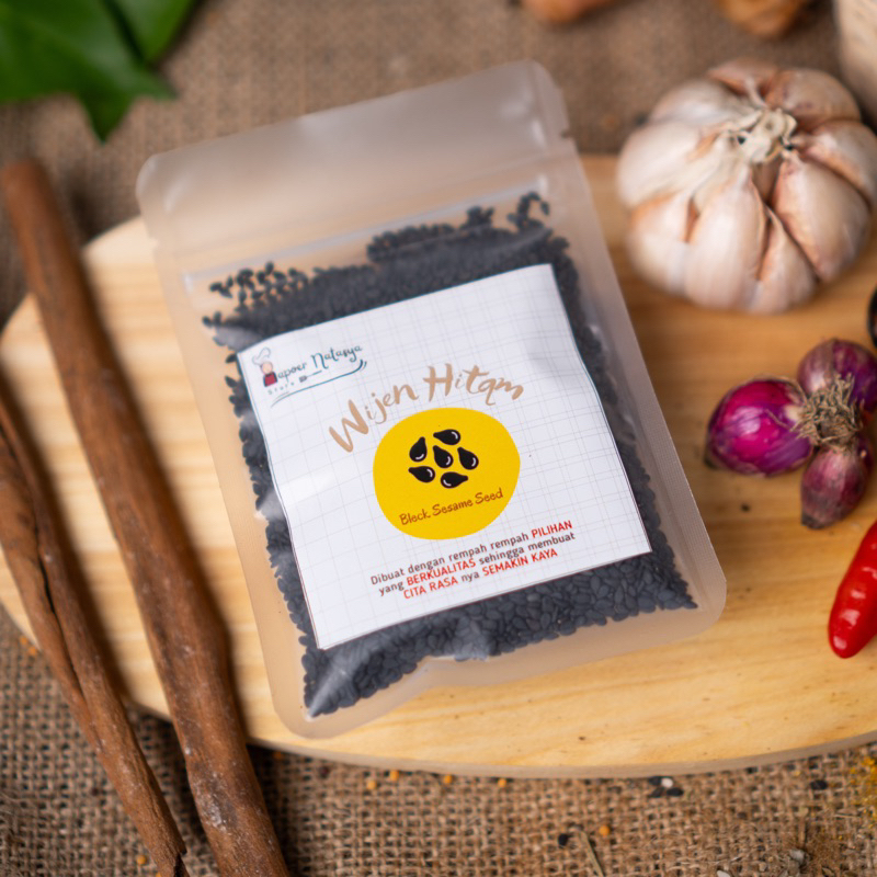 

Dapoer Natasya - Wijen Hitam Black Sesame pelengkap Masakan Murni Ekonomis (35gram)
