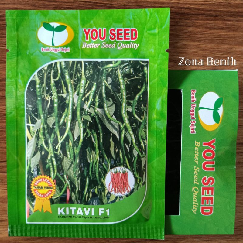 Bibit Cabe Merah Keriting Tahan Virus KITAVI F1 Isi 10 Gram. Benih Cabai Keriting