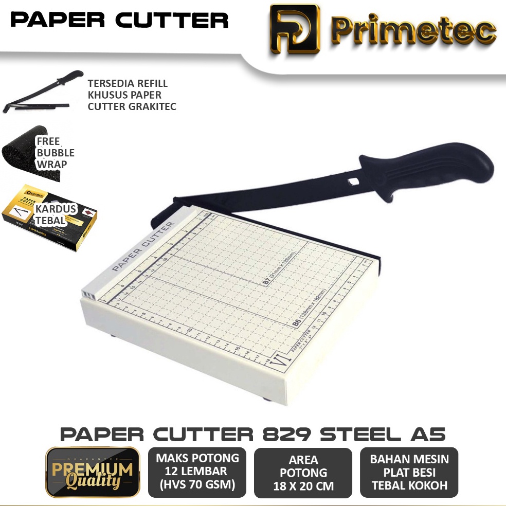 

KODE O44P Paper Cutter Mini A5 Alat Potong Mesin Pemotong Kertas HVS Sticker Dos PVC ID Card Yellow Board Art Paper Vinyl Bontax Camel Kertas Photo