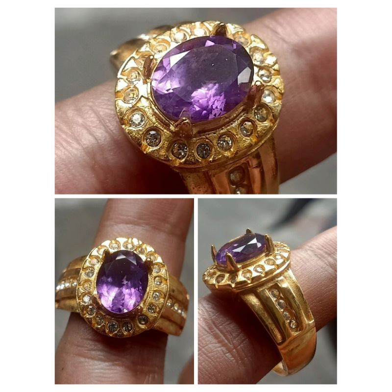 natural kecubung ungu cutting