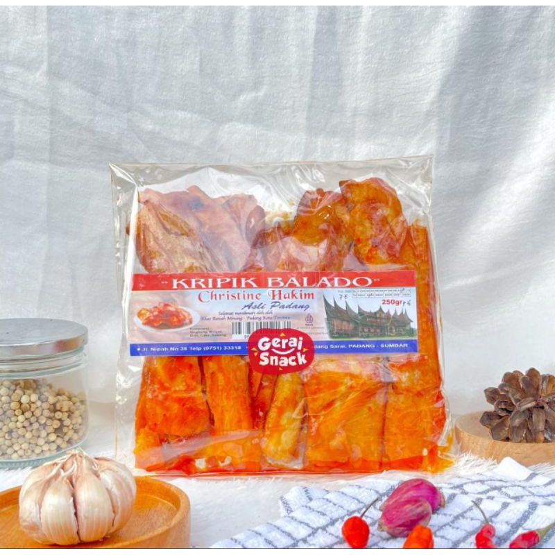 

Aneka Keripik Balado Oleh2 Khas Padang Best Seller