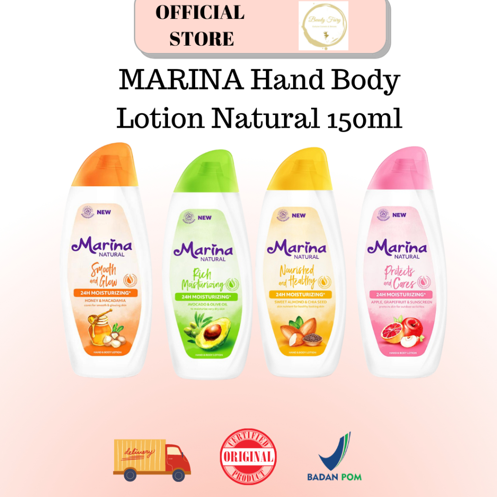 MARINA Hand Body Lotion Natural 150ml