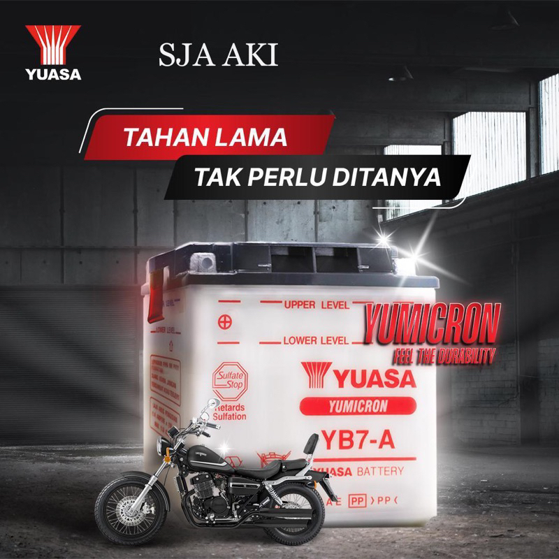 AKI MOTOR YUASA YB7-A THUNDER