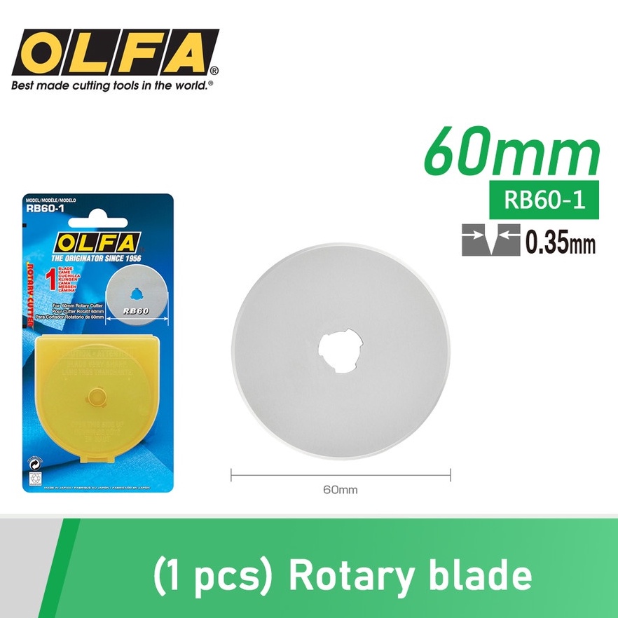 

KODE X18T OLFA Refill Rotary Cutter 6mm RB6 1pcpack Spare Blade RB61