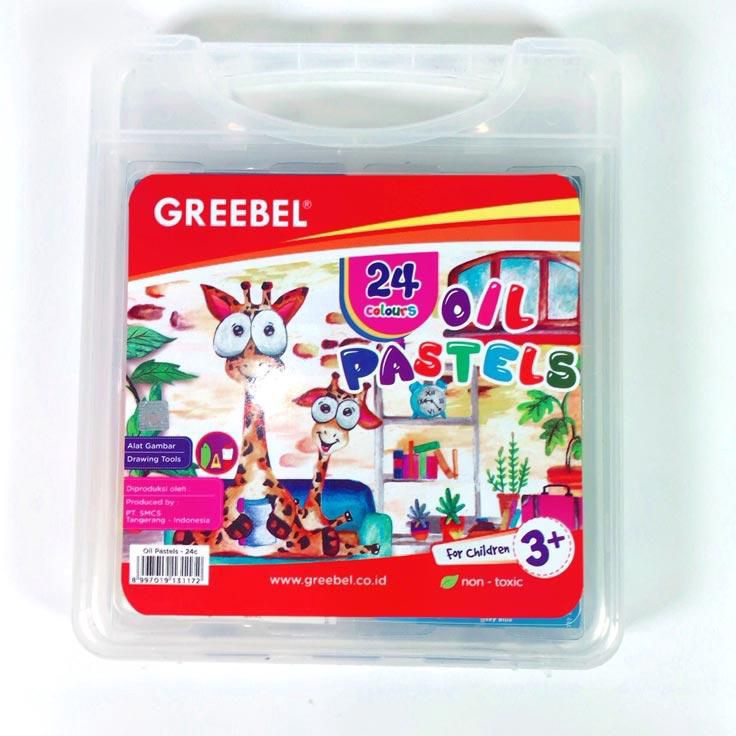 

Crayon Krayon Oil Pastel Greebel 24 Warna MURAH