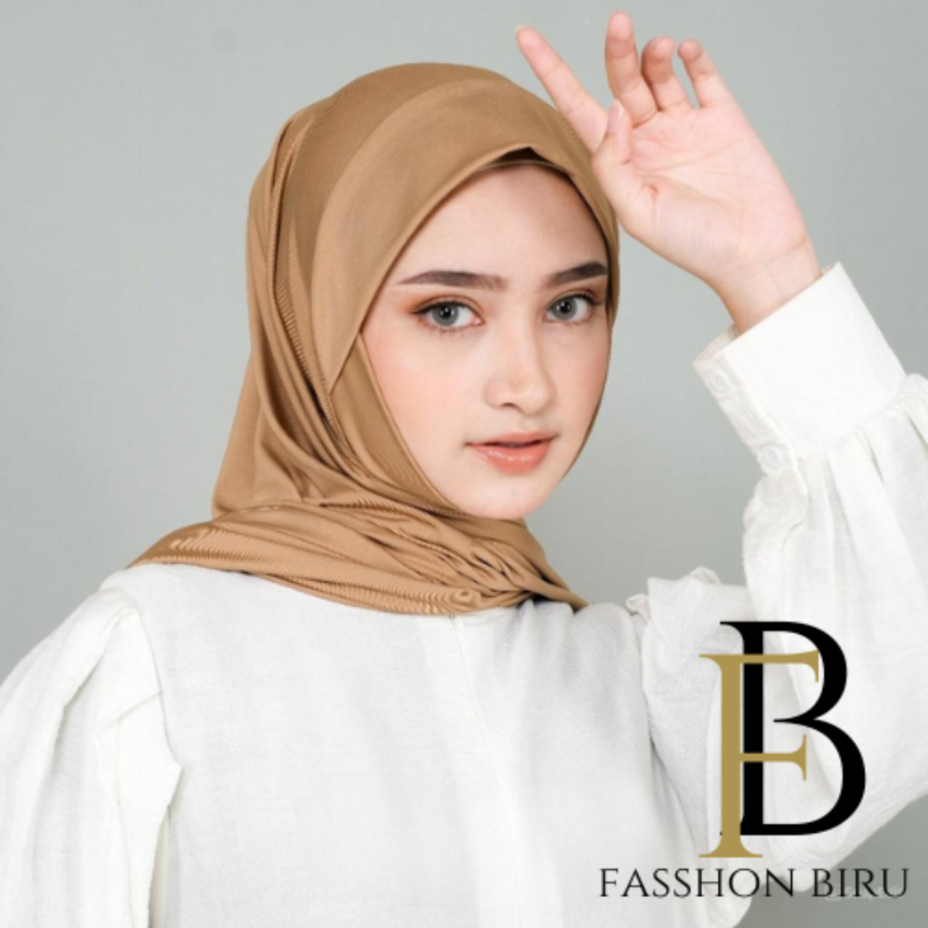 Pashmina Dagu Jersey/Pashmina Instan Dagu Malaysia Muslim Jilbab Wanita Kerudung Dewasa Hitam