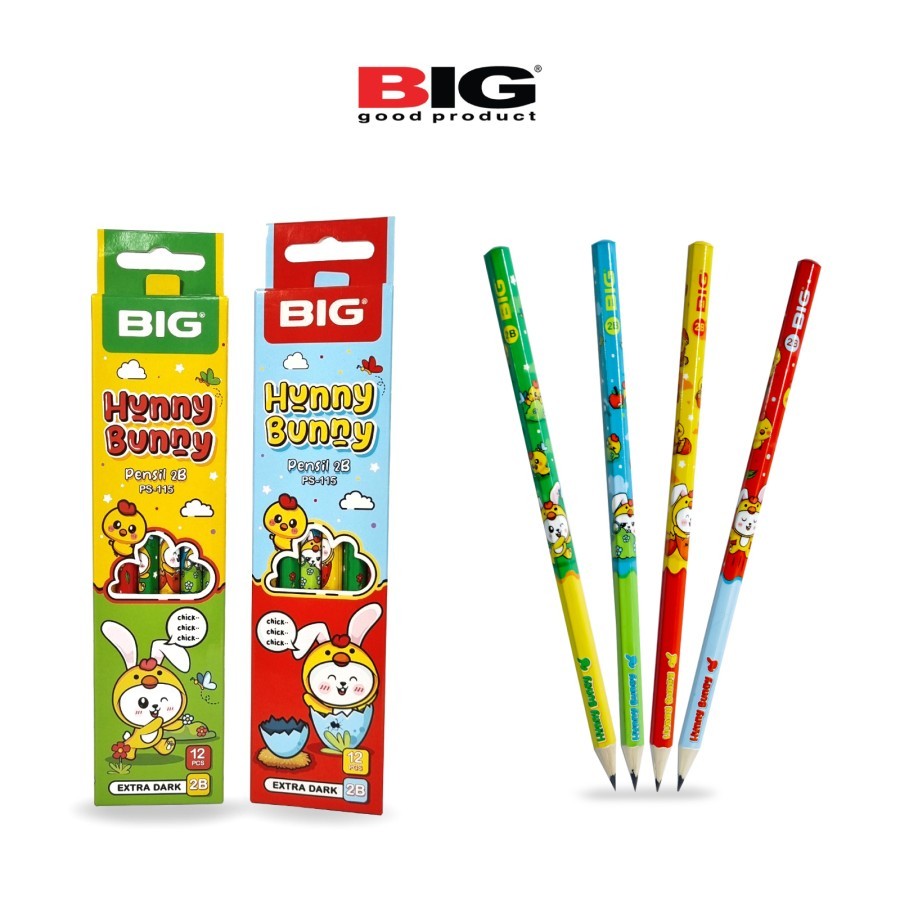 

TBMO PACK PENSIL BIG HUNNY BUNNY PS-115 2B 12PCS (240) BIG