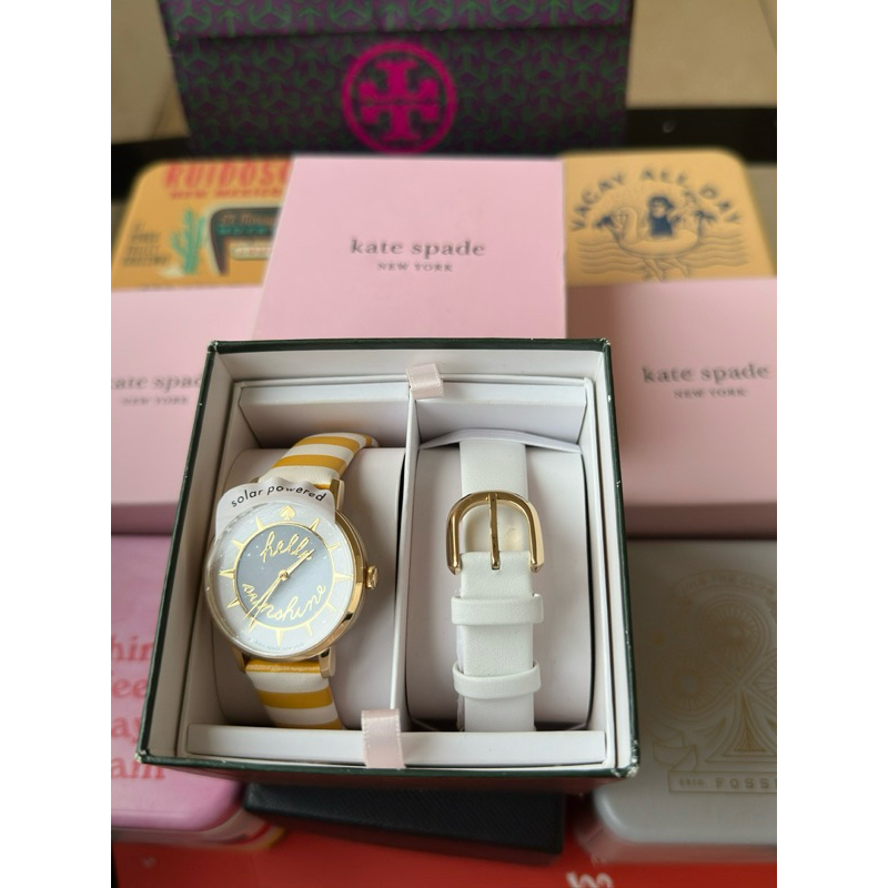 Jam Tangan Kate Spade Original Authentic Automatic/ Solar Powered KSW1725SET