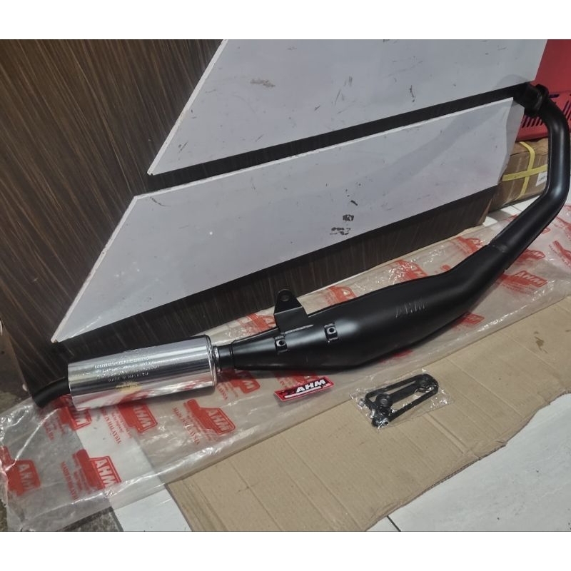 KNALPOT SUZUKI SATRIA 2TAK STANDAR RACING  AHM SATRIA/FULL KROM ANDY SPEED SURABAYA
