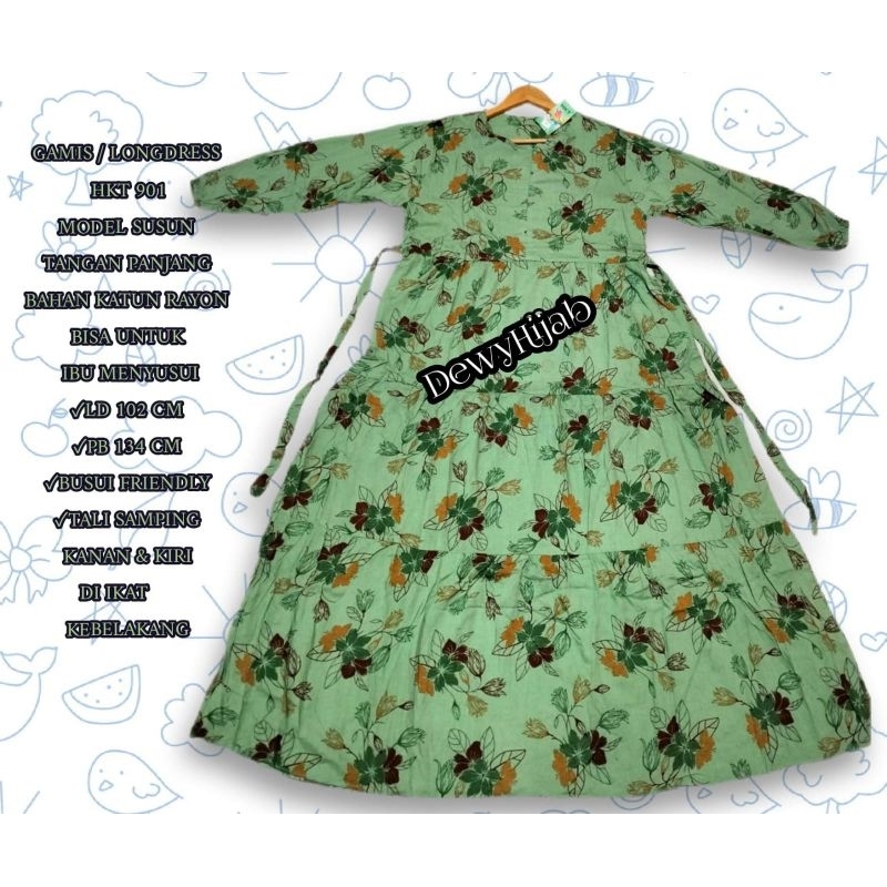 Gamis Rayon Susun HKT 901