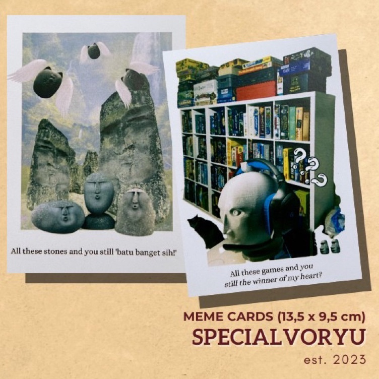 

MEME CARDS by SPECIALVORYU Kartu Kartu Pos Dekorasi Wall Decoration Art Thank You Card Penpal Card