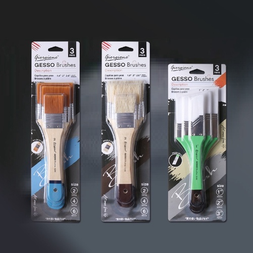 

KODE H29X Giorgione Kuas Lebar GESSO Oil Brush Paint Brushes Sikat Pembersih Scrubbing Brush 3pcsset G28 G281