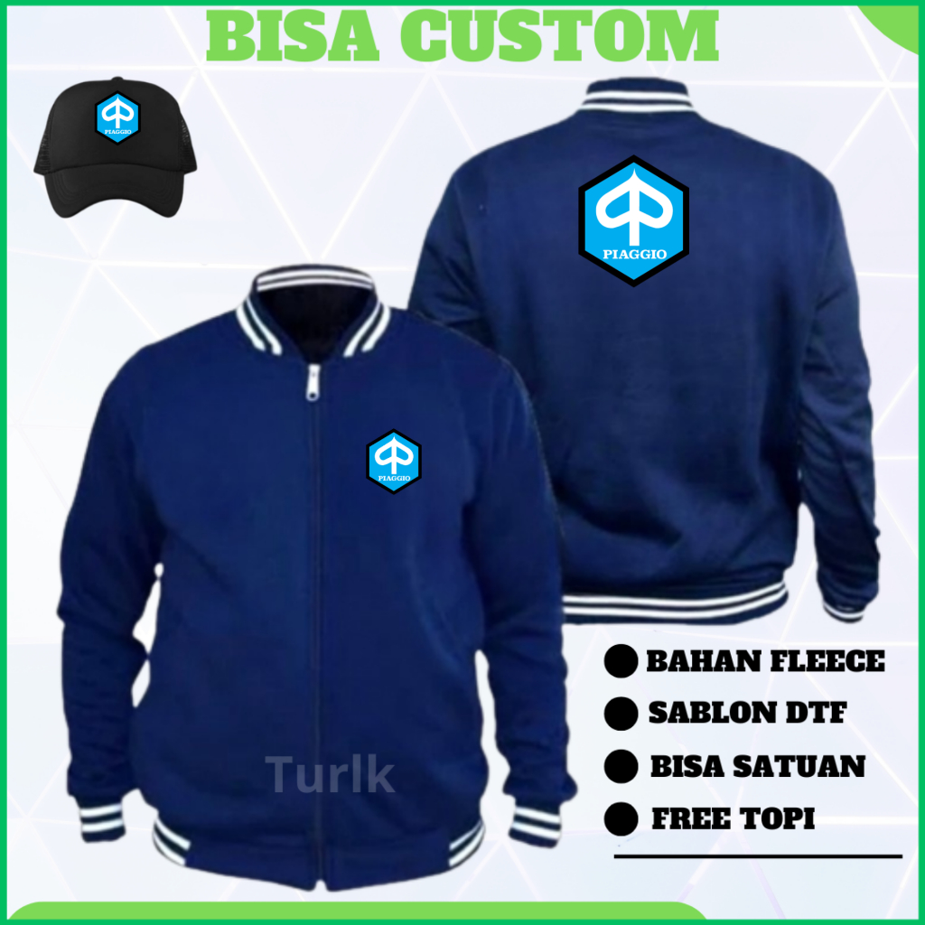 Jaket Piaggio Jaket Motor Piaggio Varsity