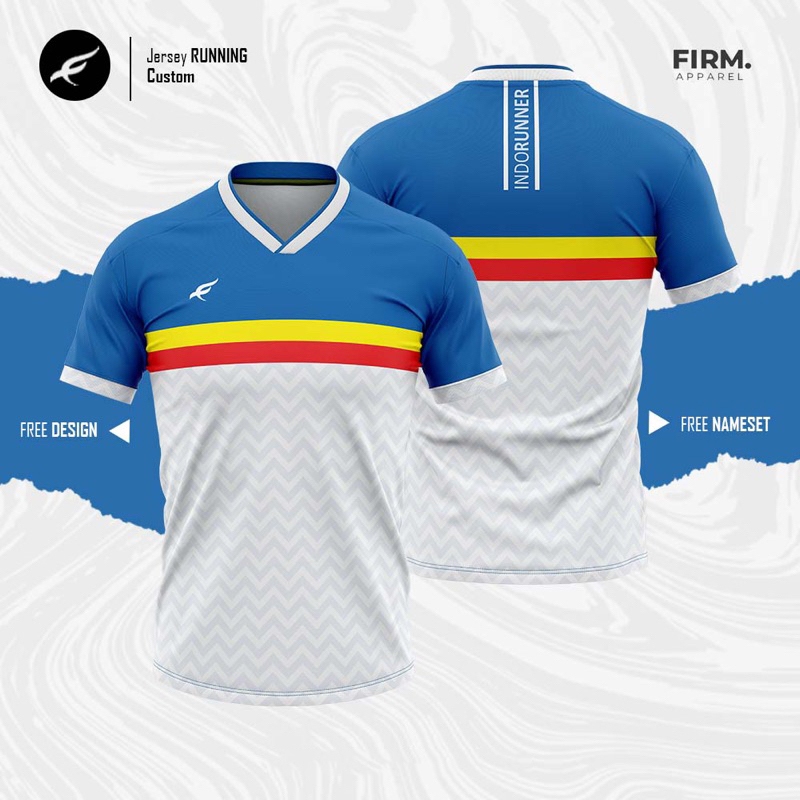 JERSEY RUNNING FIRM APPAREL BEBAS CUSTOM