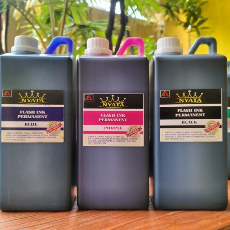 

KODE M72E TINTA PERMANENT FLASH OTOMATIS MEDIA PLASTIK DLL isi 1 ltr