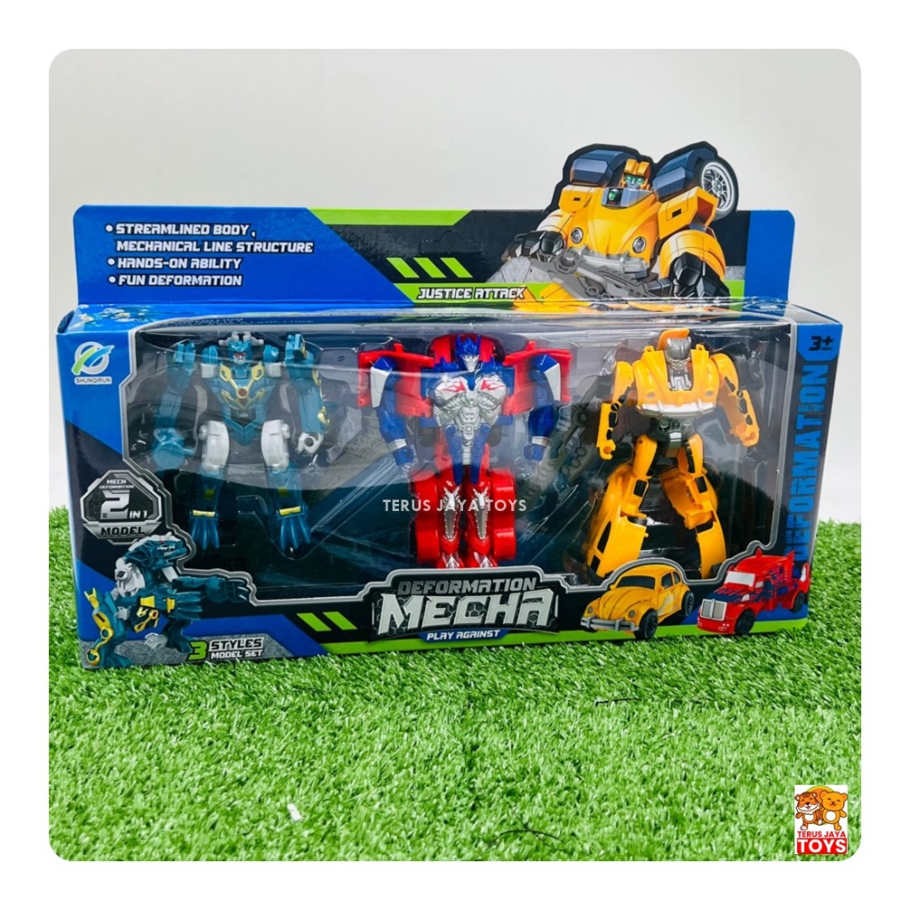 Mainan Robot Transformer Optimus Bumble bee Dinosaurus