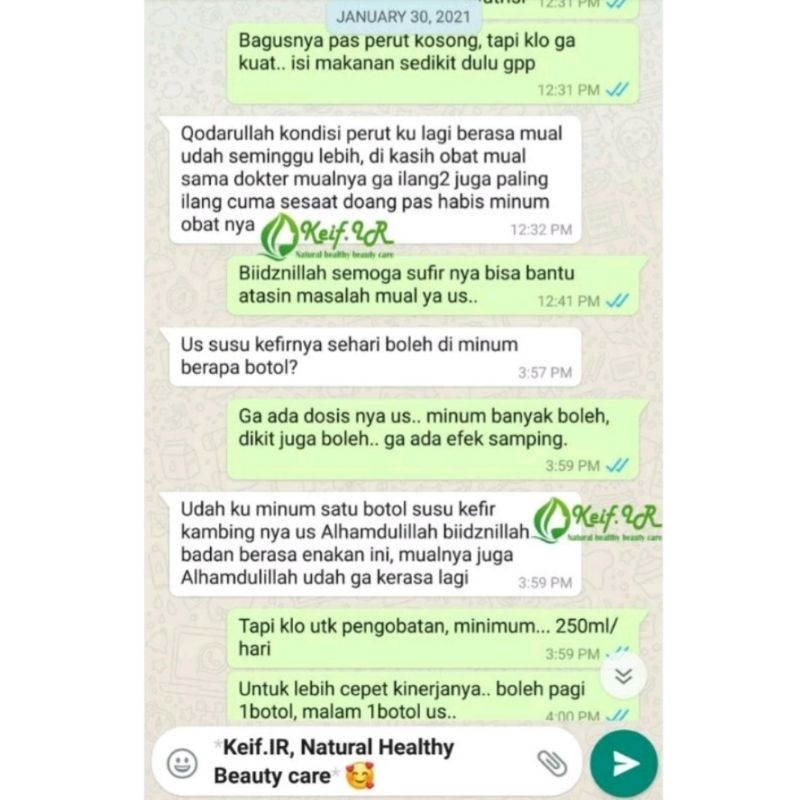 

RB SUSU KEFIR KAMBING ETAWA 1 Liter,, Probiotik Organic.