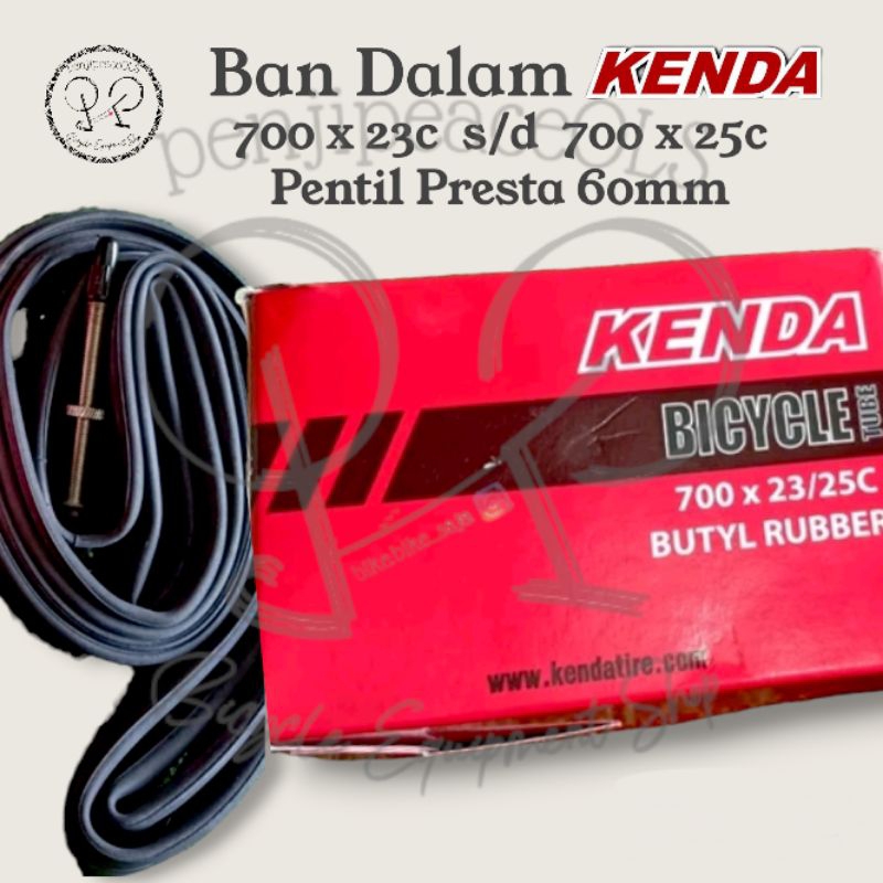 Ban dalam Kenda 700 x 23/25c pentil presta ban dalam sepeda ban dalam 700x23/25c FV 60