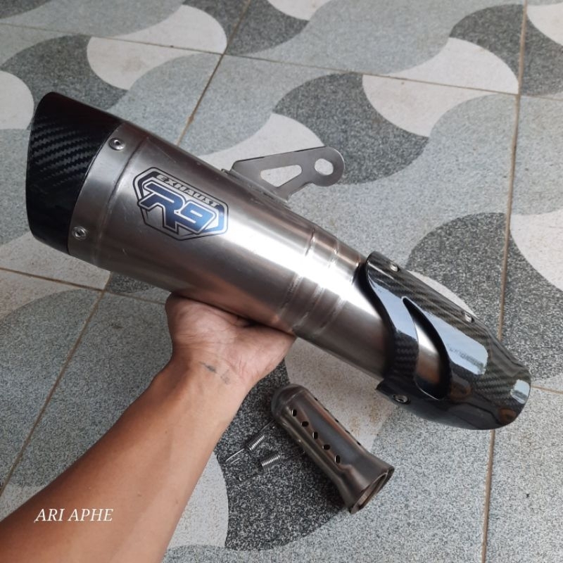 slincer silincer knalpot R9 NEW H2 TITANIUM series original