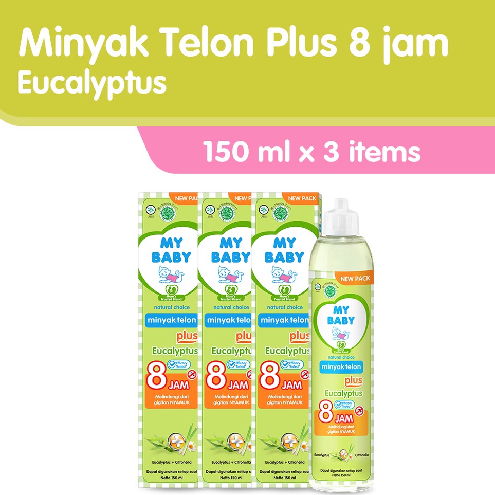

Serba Murah My Baby Minyak Telon Plus 15 ml 3 pcs Minyak Anti Nyamuk 8 Jam Exp 7225