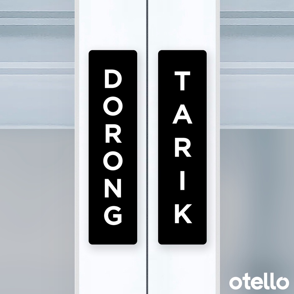 

Sentuhan Personal Dorong Tarik Sign Board Akrilik Signage Label Acrylic Stiker Pintu Push Pull Tempelan Kayu Wooden Tag Sticker Tempel Door Sign Aklirik