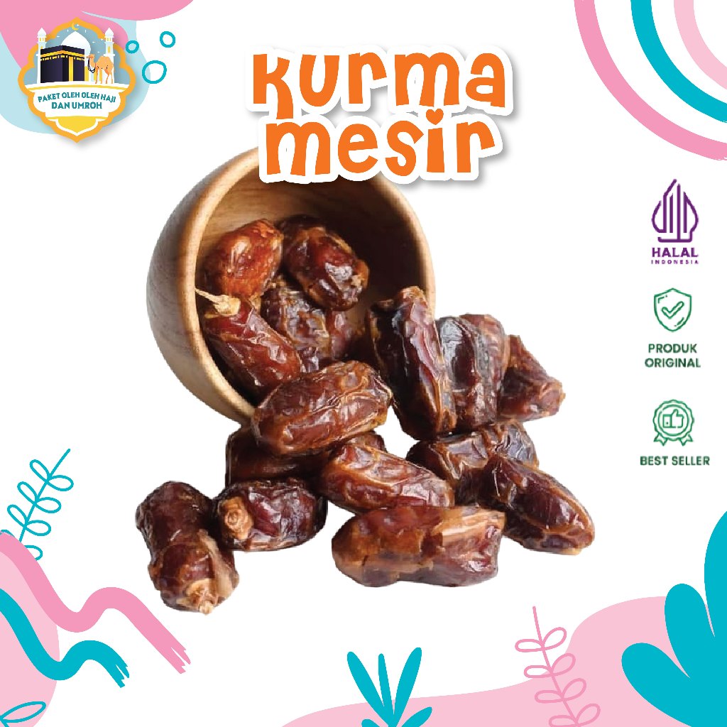 

Kurma Madu Mesir1kg/kurma mesir/gizza dates/golden valley/el rowad