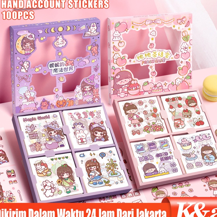 

1 Lembar NINIMotif Kartun Korea Lucu Anti Air Dekorasi Handbook Scrapbook DIYStiker kartun tahan air PET