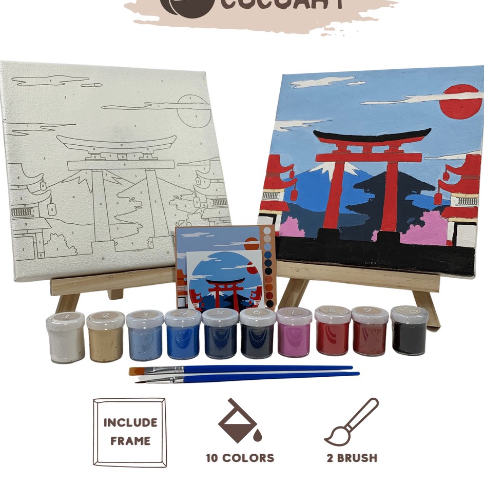 

Paint By Number Kit Japan Cocoart I Kanvas 2 x 2 cm