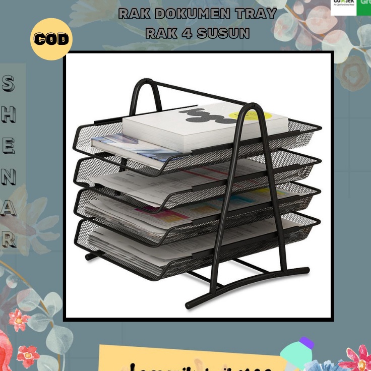 

2KG DOCUMENT TRAY 4 N RAK DOKUMEN 4 TINGKAT FILE DOCUMENT TRAY WADAH DOCUMEN 4 N Rak Dokumen Kes Elevated Letter Tray 4 n BesiRak File mejarak file kes A4