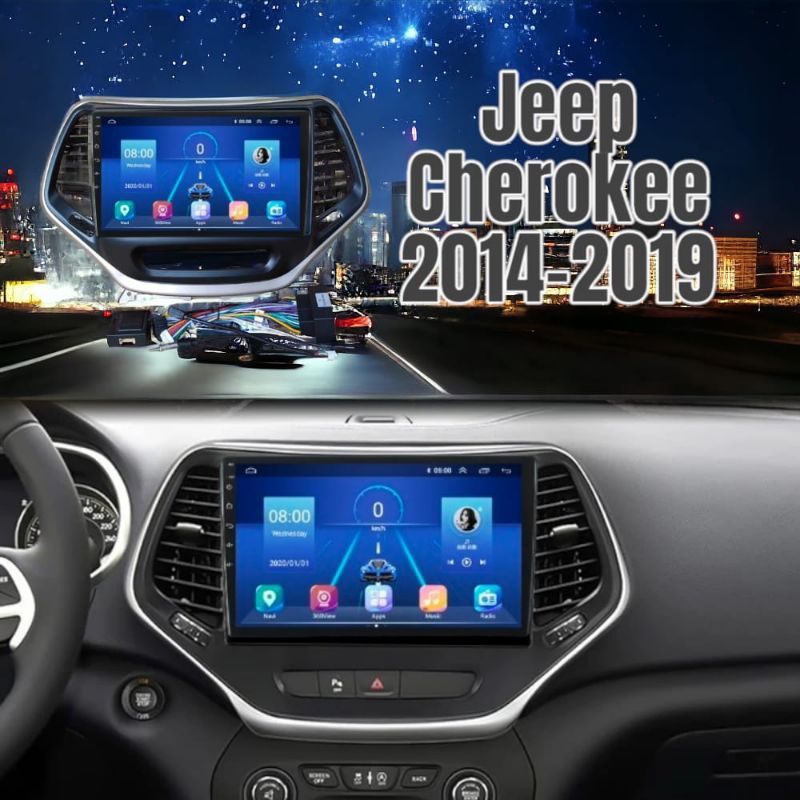 HU Android untuk JEEP CHEROKEE 2014-2019 Layar 10 Inch