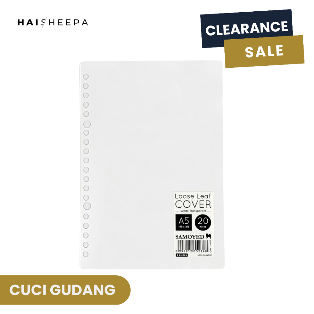 

SAMOYED PUTIH TRANPARENT Notebook Cover A5