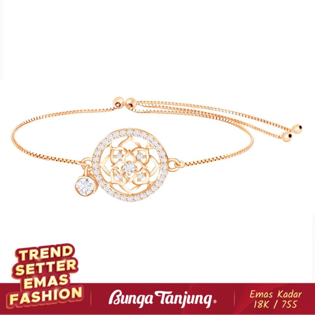 GELANG RADIANTZ - SDW GOLD - EMAS 18K - BUNGA TANJUNG GOLD