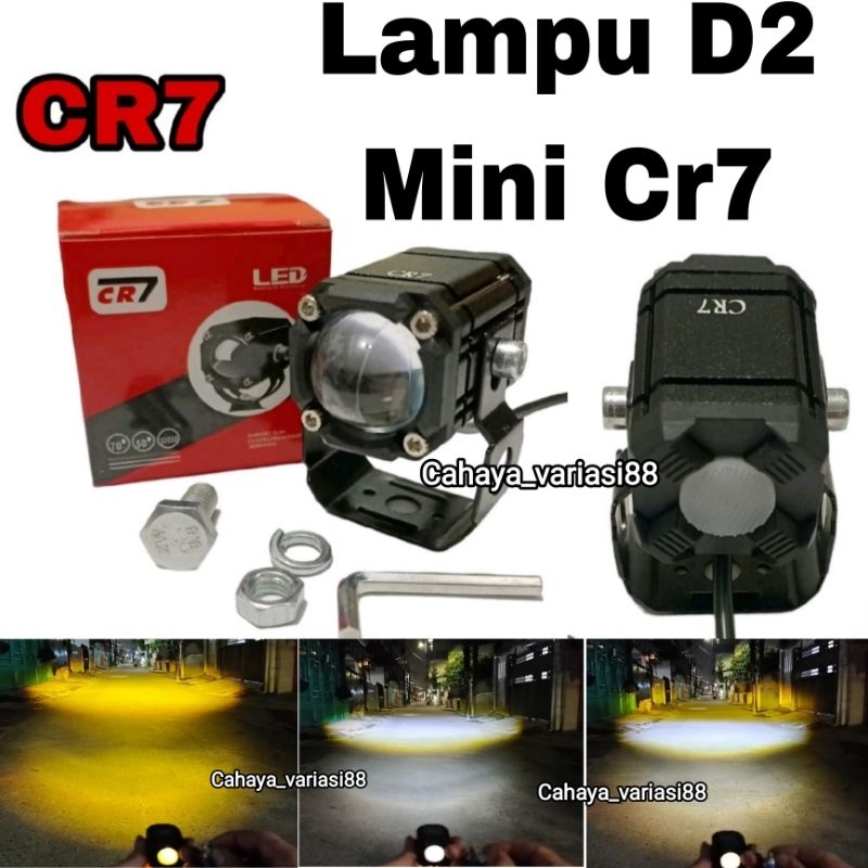 Cr7 Lampu Tembak Laser  D2 mini /Lampu motor mobil universal