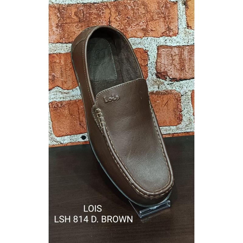 sepatu pria, sepatu cowok, sepatu casual bahan kulit asli brand LOIS original