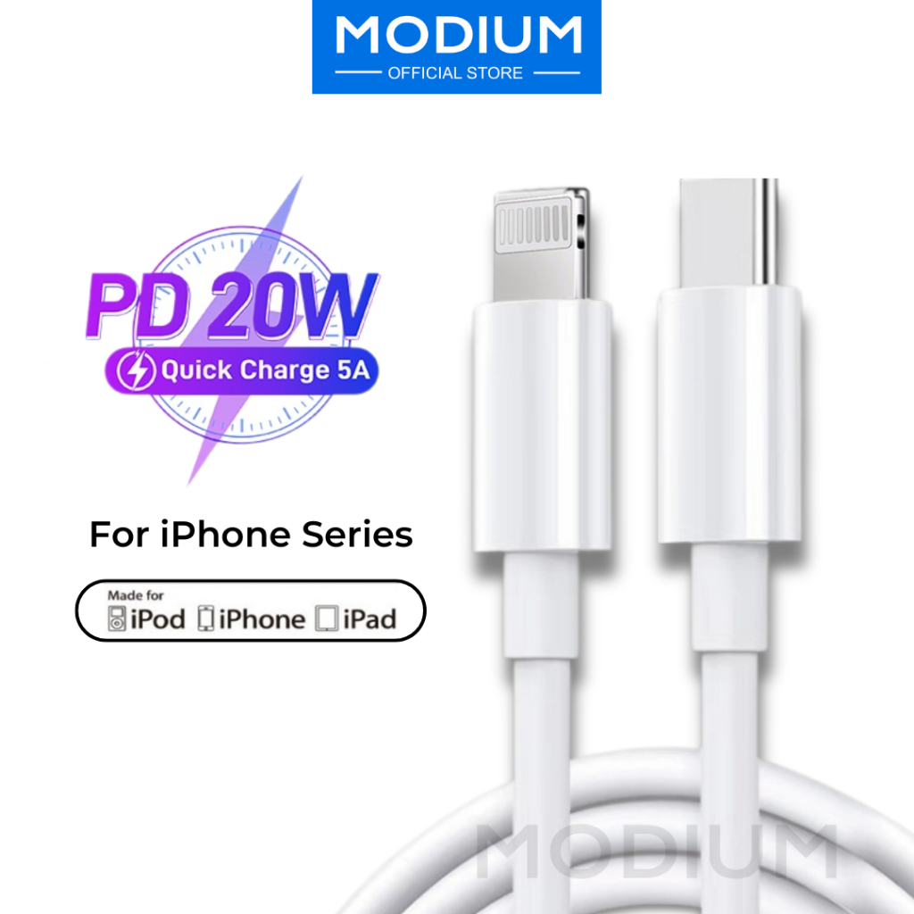 MODIUM PD 20W fast charging cable for Type-C data transmission Charger Iphone Fast Charging Untuk iP