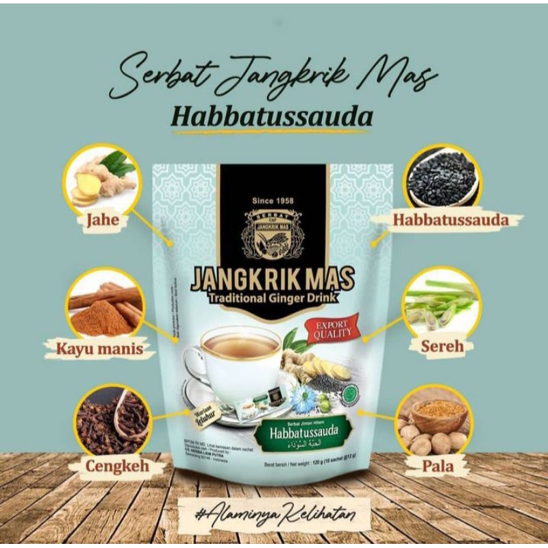 

Serbat cap jangkik mas habbatussauda