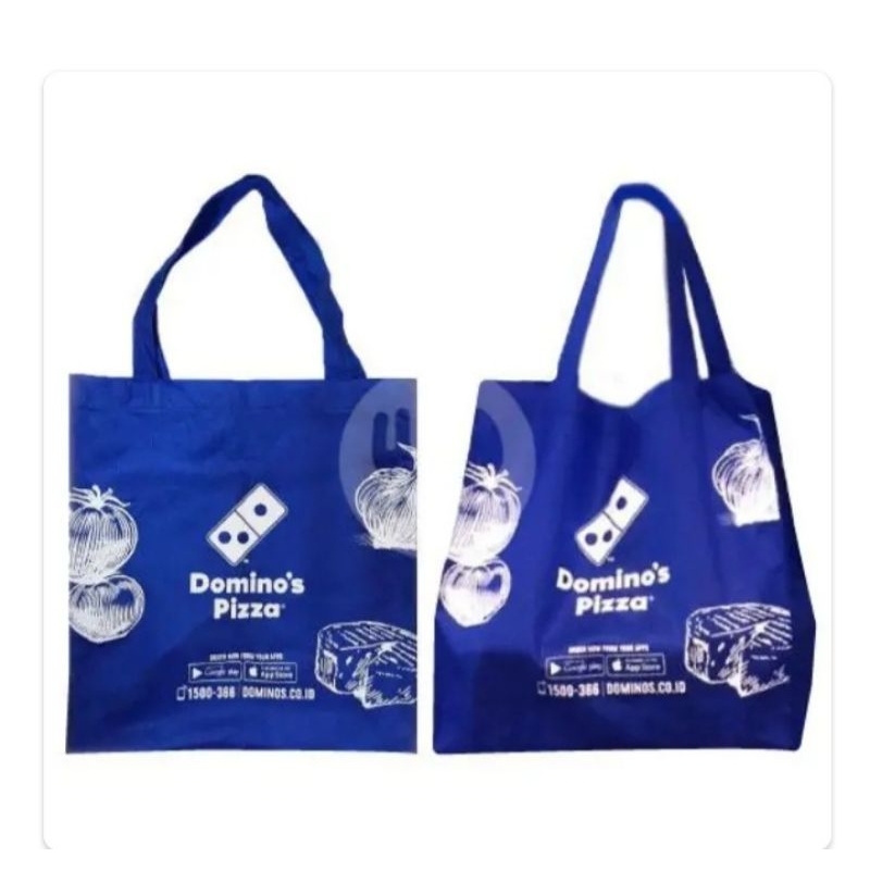 tote bag domino pizza tas belanja domino pizza shopping bag domino pizza