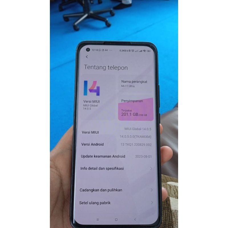 xiaomi mi 11 ultra second ex inter sinyal aman