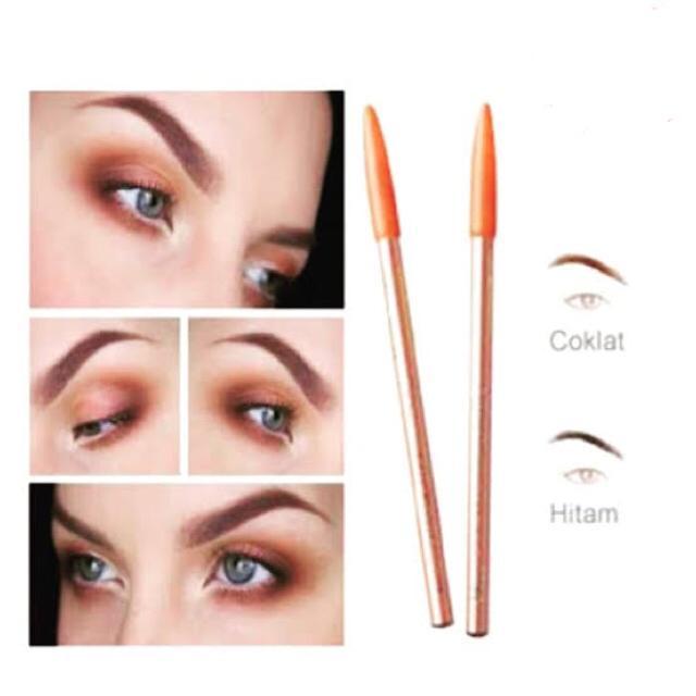PENSIL VIVA LUSINAN 12 PCS & 6 PCS | PENSIL ALIS | HITAM & COKLAT | VIVA QUEEN EYEBROW PENSIL