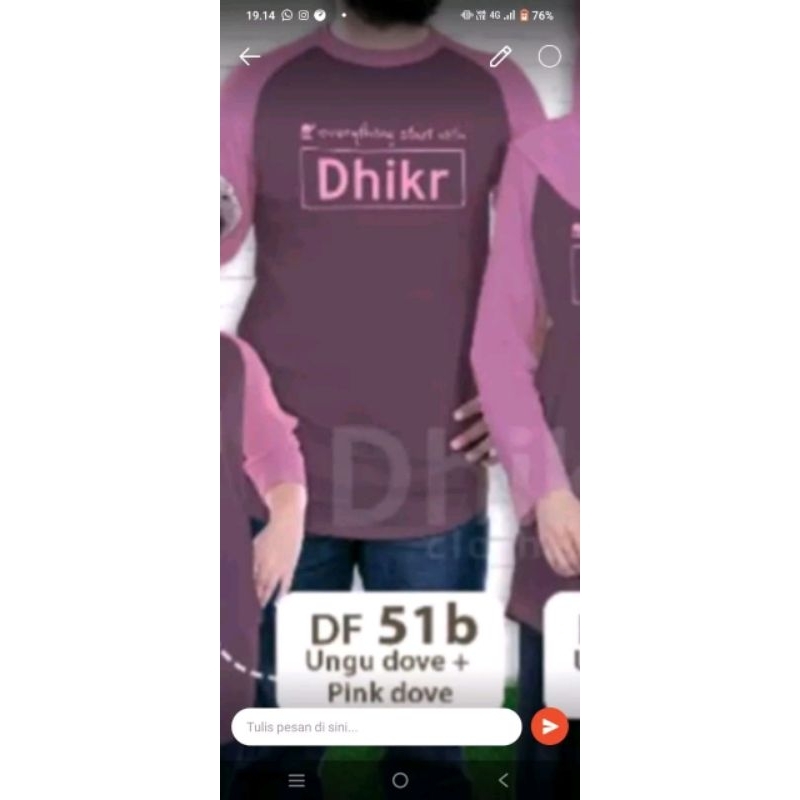 Kaos Pria Dhikr