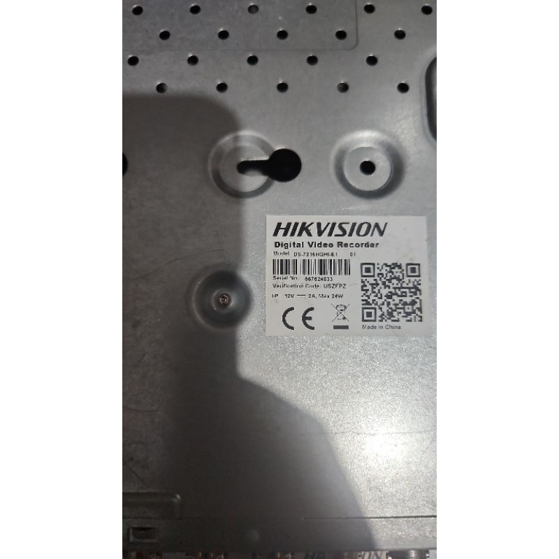 HIKVISION DVR 16 Channel Model: iDS-7216HQHI-M1/E DS-7216HGHI-E1 DS-7216HGHI-F1